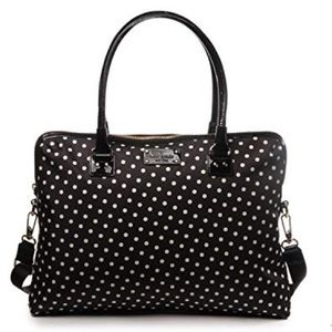 Kate spade laptop bag polka dot